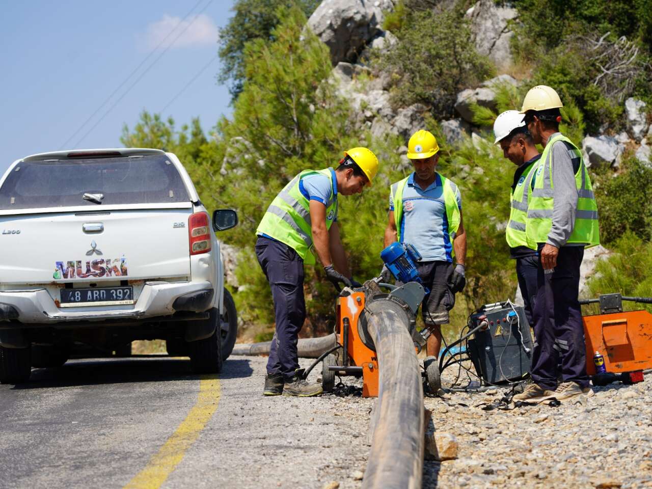 MUSKİ’den Gökçeovacık Grup İçme Suyu Hattına Yenileme Yatırımı: 3 Mahalle Kesintisiz Suya Kavuşacak 6